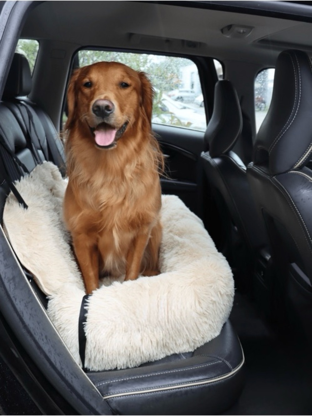 Plush Faux Fur Protective Car or Couch Sear cover/ Dog Bed  by Pelsbarn